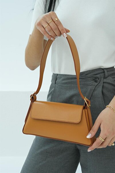 Madamra Karamel Women's Simple Design Covered Shoulder Bag