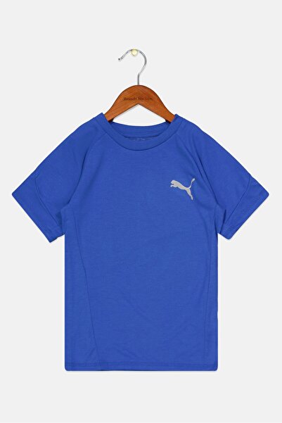 Puma تي شيرتات قصيرة الأكمام بشعار العلامة التجارية للملابس الرياضية للأولاد،...