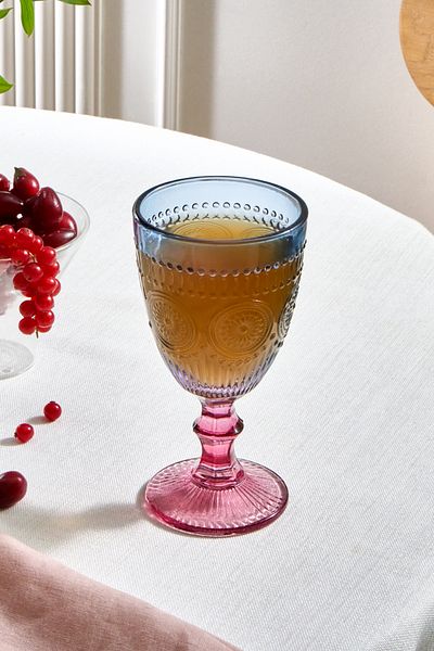 Karaca Sunflower Goblet 314 ml Blue Pink