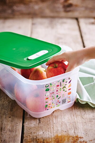 Tupperware Sera Serisi Yüksek Gövdeli Meyve ve Sebze Saklama Kabı Yeşil 4.4 lt