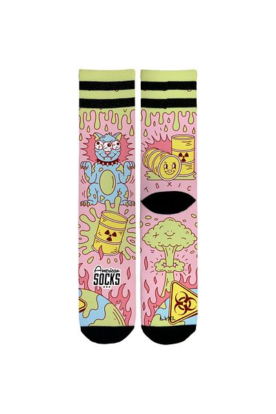 American Socks Radioact Средно Високо Sg Чорап