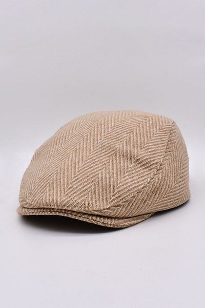 Külah Men's Zigzag Patterned Woolen Cap Hat