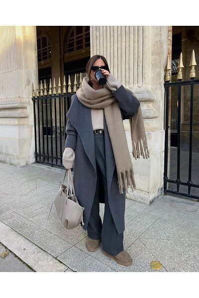 Goldmine Eșarfă Boucle moale premium unisex