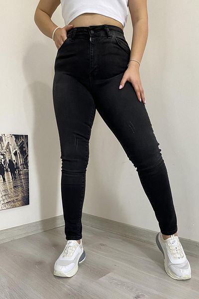 İstangül Butik Blugi cu detalii vintage din Lycra de marime mare