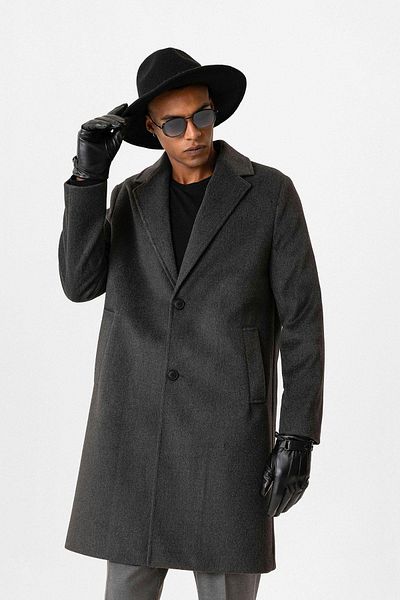 Antioch Anthracite Textured Men's Coat