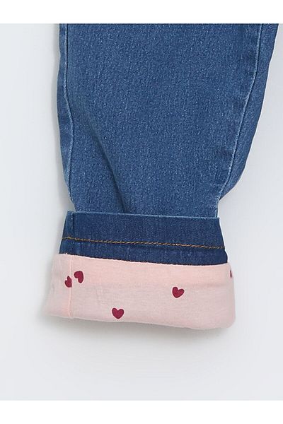 LC Waikiki Lcwk Elastic Waist Basic Baby Girl Jean Pants