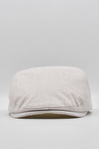 Külah Men's 100% Cotton Linen Summer Cap Hat - Light Beige
