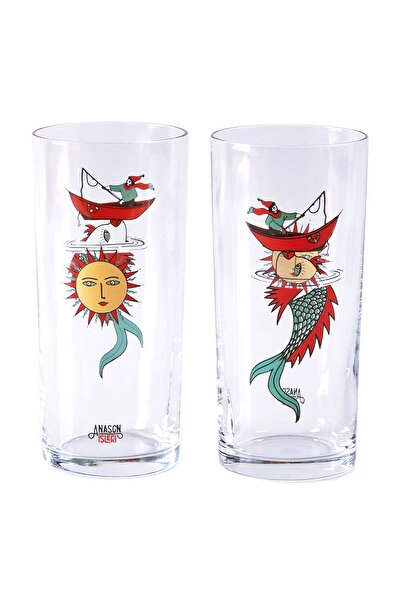 Anason İşleri مجموعة كأس سمر دريم راكي مكونة من قطعتين