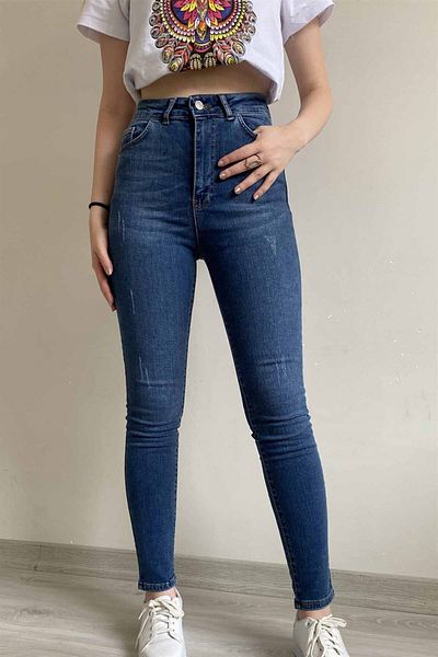 İstangül Butik Blugi magici cu talie înaltă (tumble)