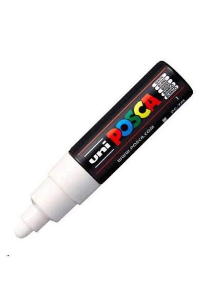 Uni White Posca Marker - Pc-7M 4.5-5,5