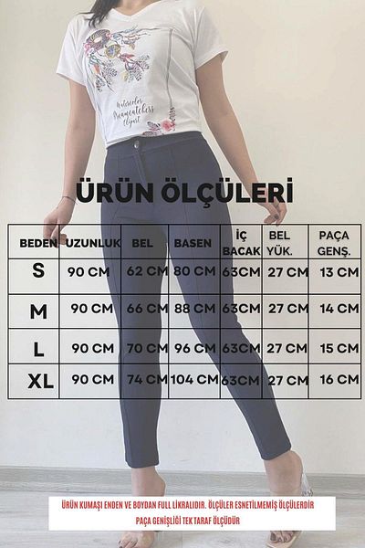İstangül Butik Full Lycra Ankle Length Pants