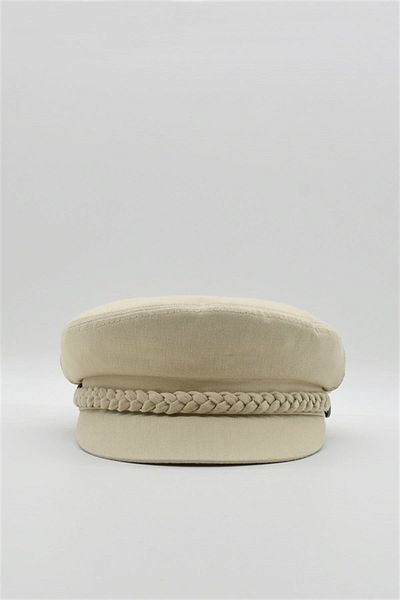 Külah Beige Men's Driver Cap - Flat Cap Captain Hat