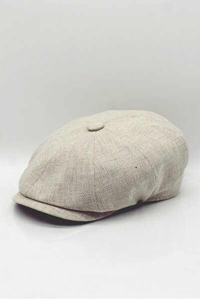 Külah Șapcă de vară pentru bărbați din in, bej