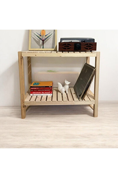şeker marangoz Çok Amaçlı Ahşap Dekor Raf 65*60*30 Cm