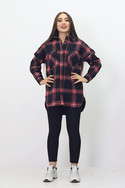 Kamex Red Black Lumberjack Women's Shirt - with Snaps