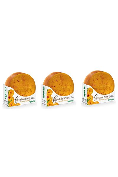 Agarta Natural Calendula Soap 150 Gr X 3 Pieces