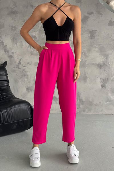 İstangül Butik Balloon Sleeve Back Elastic Trousers