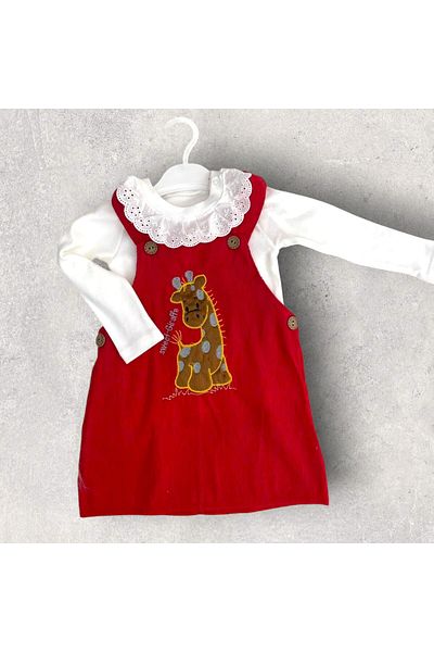 Tosyalı Burak Bebe Cotton Velvet Combed Gilet T-Shirt for Baby Girl