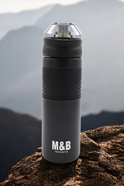 M&B WATER BOTTLE Esta 550 ml Stainless Steel Thermos with Straw - Daily Sports Outdoor Camping Hot Cold Leakproof Flask