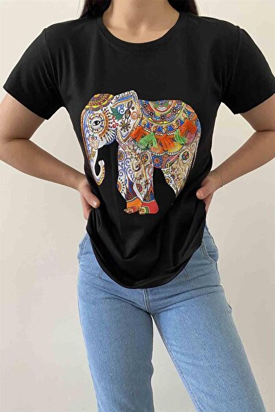 İstangül Butik Μπλουζάκι Elephant Crew Neck