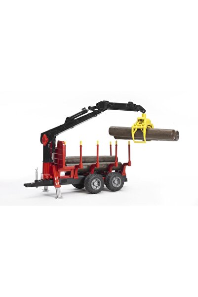 Bruder Yükleme Vinçli Kütük Taşıyan Römork & Kütükler BR02252