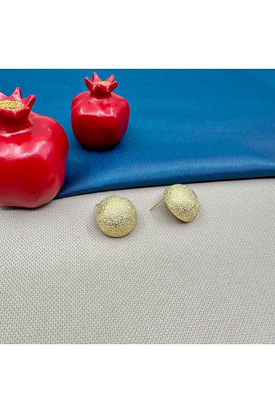 Opia Takı & Aksesuar Steel Gold Ball Earrings