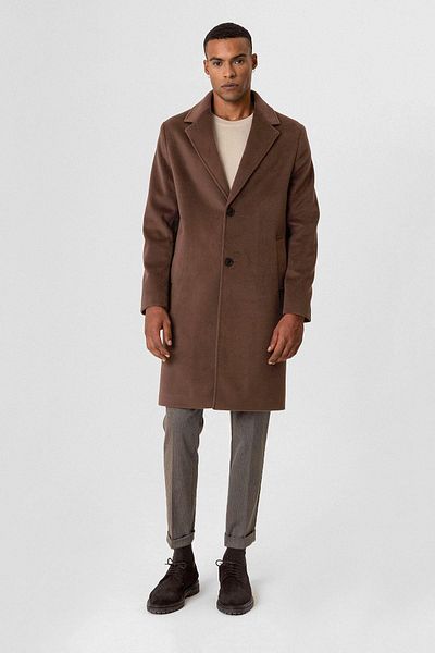 Antioch Brown Textured Men's Coat