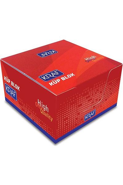 KRAF Küp Blok Beyaz Not Kağıdı 8x8 Cm 115g