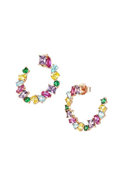 NOMİNATİON Colour Wave - Küpe - Karışık pembe altın yüzgeç,