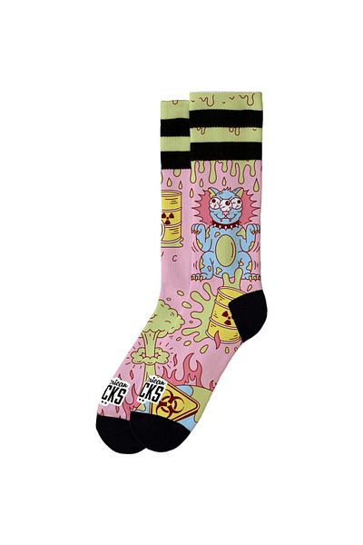 American Socks Radioact Средно Високо Sg Чорап