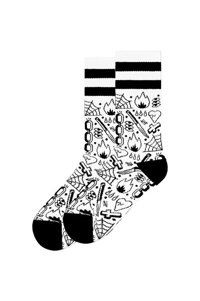 American Socks Κάλτσες μεσαίου ύψους Broken Chain