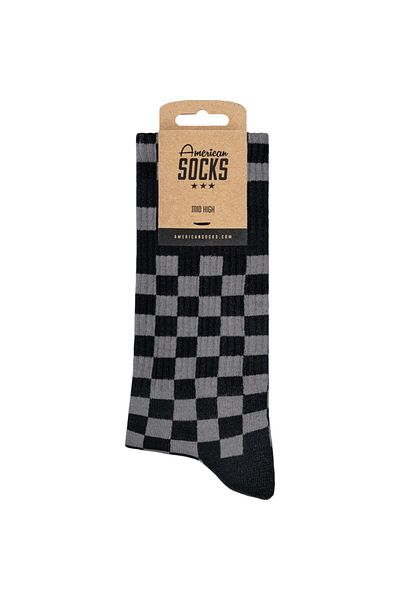 American Socks Checker Bg Mid High Κάλτσες