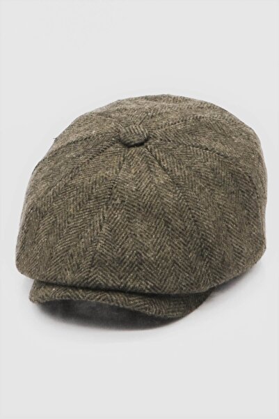 Külah Мъжка шапка с висока козирка и рибена люспа