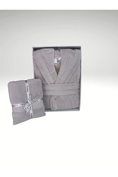 Özdilek EKSTRA KALIN KAPÜŞONLU BORNOZ + HAVLU SETI