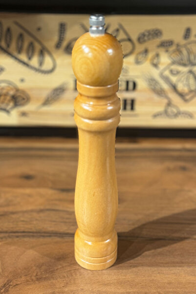 SİHİRLİ AYAKLAR Tuz Karabiber Değirmeni Baharat Öğütücü Ahşap Değirmen 21 cm