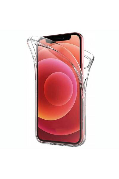 PiyasaSepeti Apple iPhone 12 Mini Çift Taraflı Silikon Kılıf Şeffaf