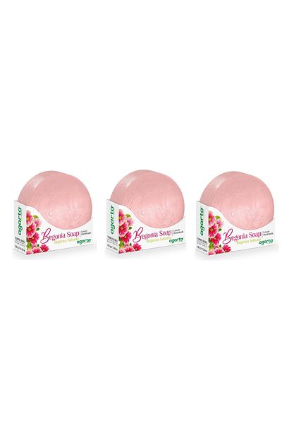 Agarta Natural Begonia Soap 150 Gr X 3 Pieces