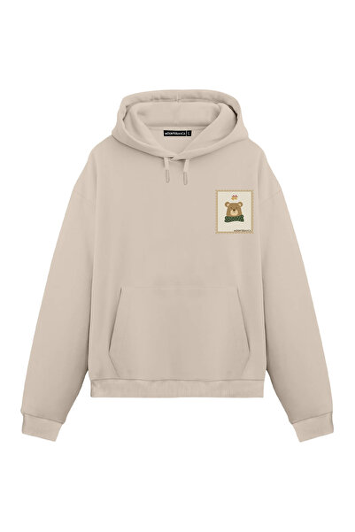 Mounte Bianca Унісекс новорічний ведмідь - звичайна толстовка з капюшоном