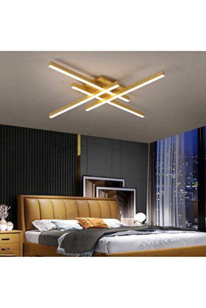 ZR AYDİNLATMA Zr Aydınlatma Gold Eskitme 105x105cm 3000k Işık, Kumandalı, Led...