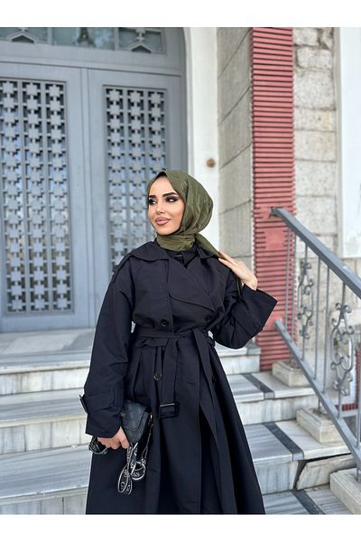 ensade Gilet Bolero Trench Coat Set