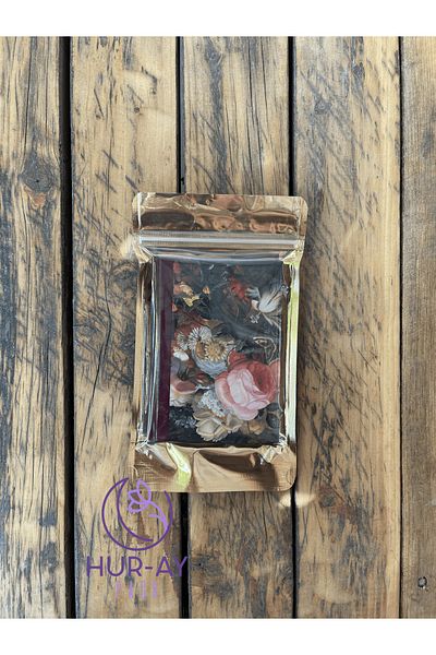 HUR-AY PACK 13x22,5 см - Златна метализирана лъскава торбичка за бижута с къна - Торбичка с цип и заключващо се дъно - 10 бр.