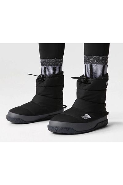 THE NORTH FACE W Nuptse Apres Bootie - Women's Black Outdoor Boots Nf0A5Lwckt01