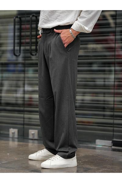 Tarz Cool Men's Pleated Classic Baggy Pants