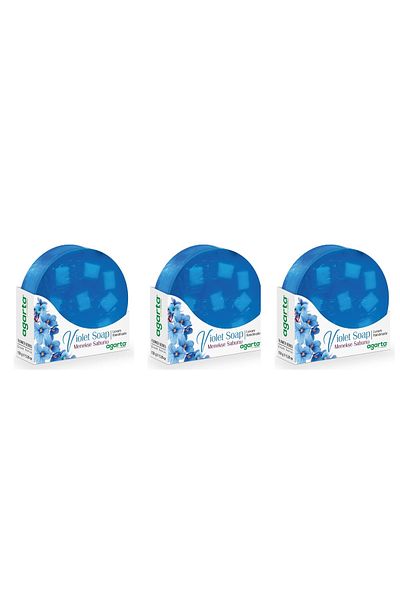 Agarta Natural Violet Soap 150 Gr X 3 Pieces
