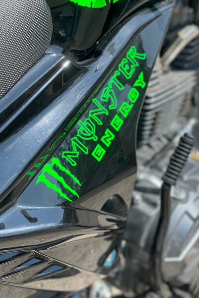 Banxtre Motor-Araba-Kask için Neon Yeşil Pençeli Energy Sticker 13CMx4CM