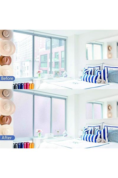 evimdeyokyok UV Blocking Frosted Glass Film 2 Meters x 45 Cm