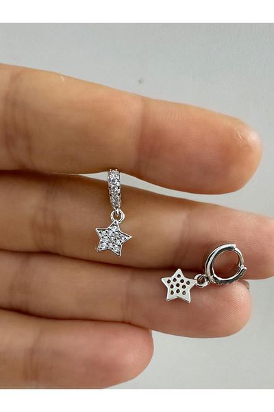 Arescollection Zircon Stone Star Minimale Halo Piercing Mug