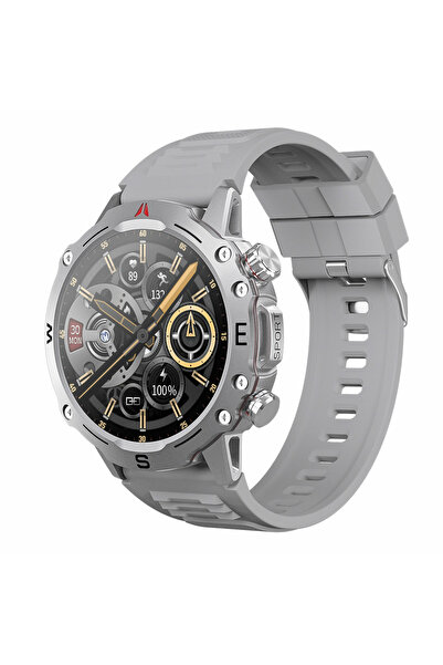 You Watch R15-Ar154 You Smart Silver Metal & Gray Silicon Unisex Kol Saati