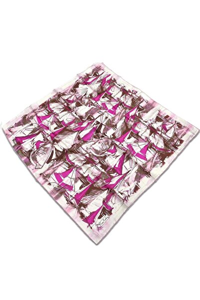 Pierre Cardin Μεταξωτό μαντήλι με μικτό σχέδιο σε σκόνη 30174