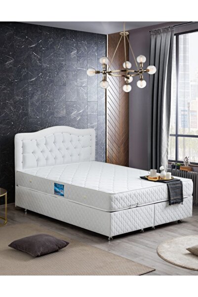 Setay Şah New Baza Başlık Orthosoft Ortopedik Yatak Seti, Beyaz